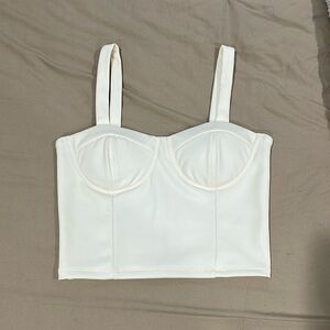 Faux Leather Bustier [ZARA for exposure]